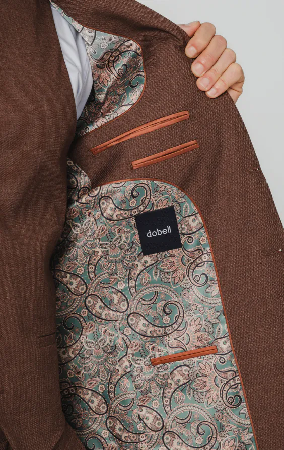Rust Brown Textured Weave 3 Piece Suit - photo 4 Rust Brown Textured Weave 3 Piece Suit - photo 4