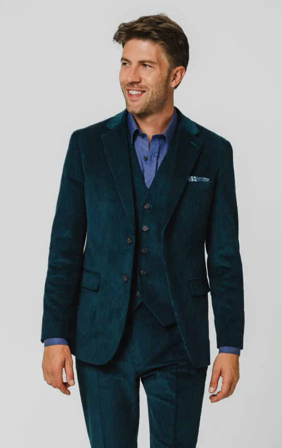 Teal Corduroy 3 Piece Suit Teal Corduroy 3 Piece Suit