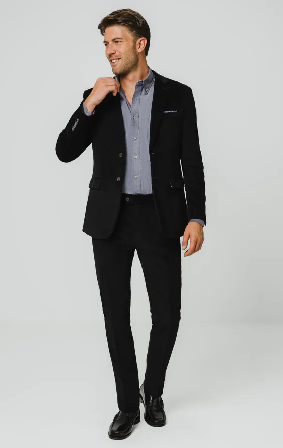 Black Corduroy Suit - photo 1