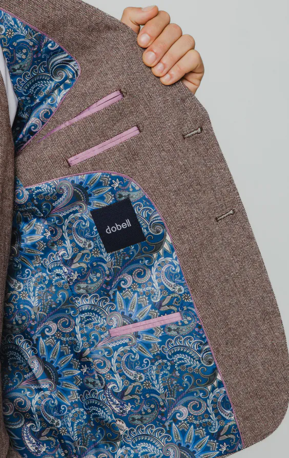 Redwood Herringbone Tweed 3 Piece Suit - photo 4 Redwood Herringbone Tweed 3 Piece Suit - photo 4