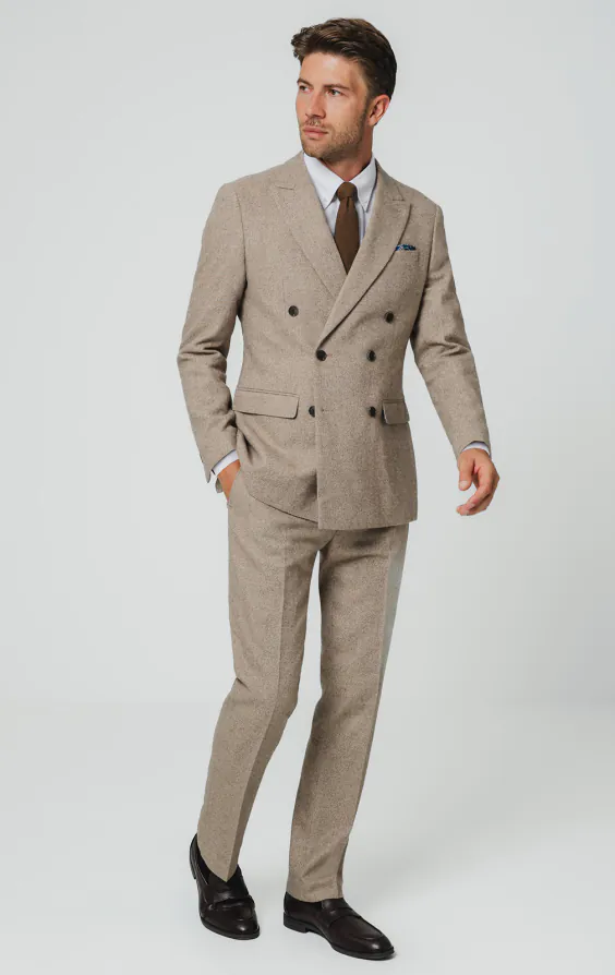 Camel Twill Tweed Suit - photo 1 Camel Twill Tweed Suit - photo 1