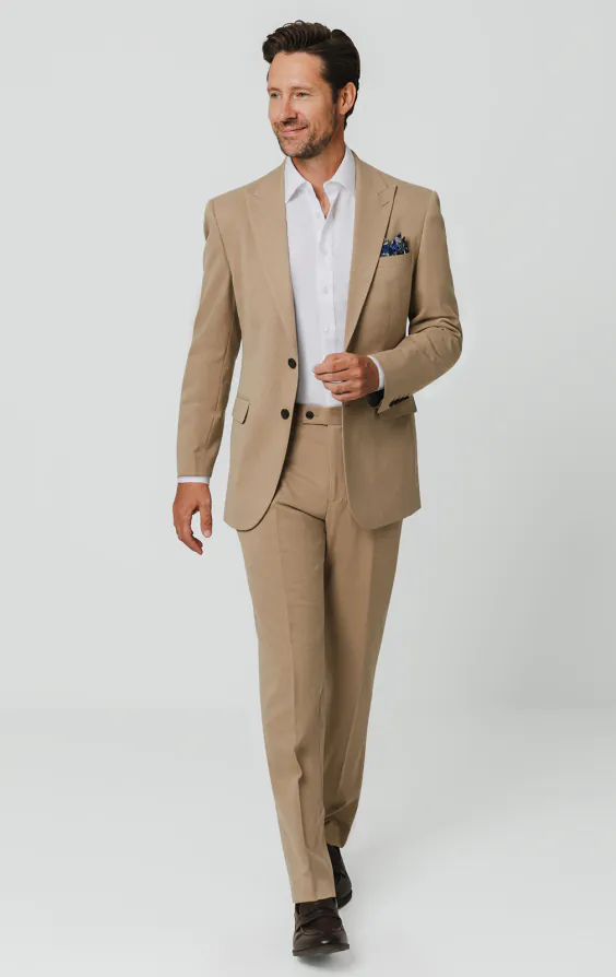 Camel Pinstripe Suit - photo 1 Camel Pinstripe Suit - photo 1