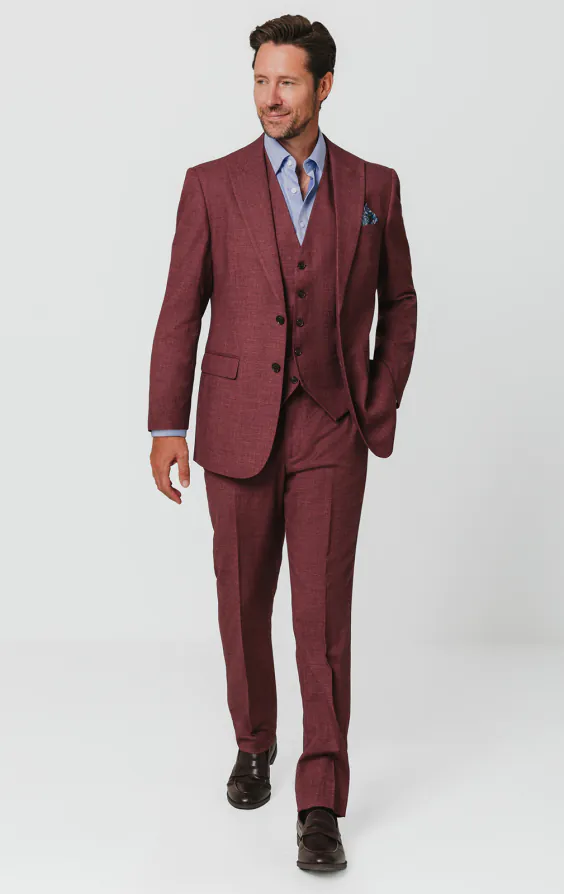 Mulberry Textured 3 Piece Suit - photo 1 Mulberry Textured 3 Piece Suit - photo 1