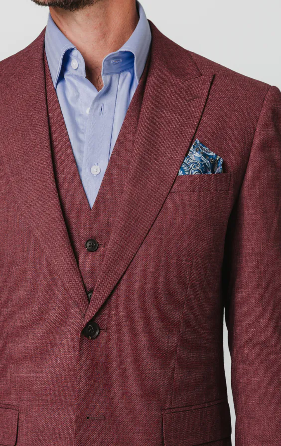 Mulberry Textured 3 Piece Suit - photo 3 Mulberry Textured 3 Piece Suit - photo 3