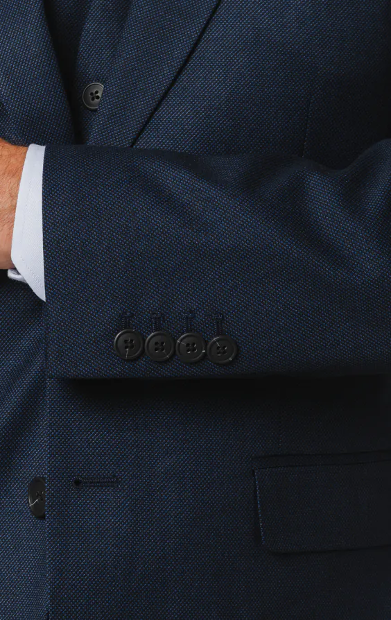 Navy Birdseye 3 Piece Suit - photo 2 Navy Birdseye 3 Piece Suit - photo 2