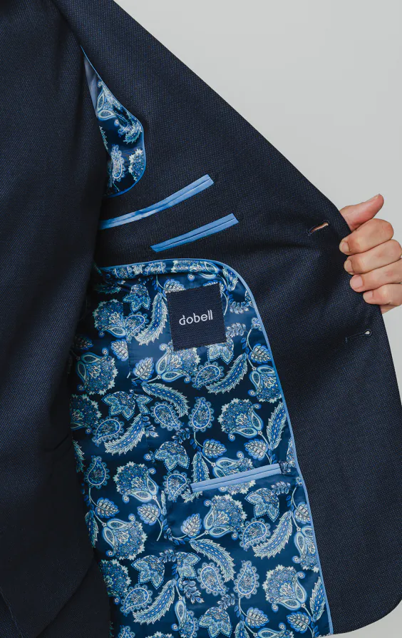 Navy Birdseye 3 Piece Suit - photo 4 Navy Birdseye 3 Piece Suit - photo 4