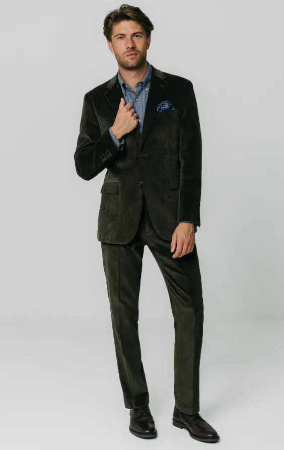 Green Corduroy Suit | Dobell