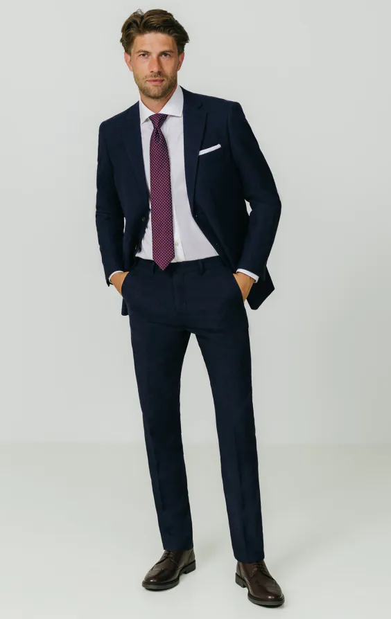 Navy Donegal Tweed Suit - photo 2 Navy Donegal Tweed Suit - photo 2
