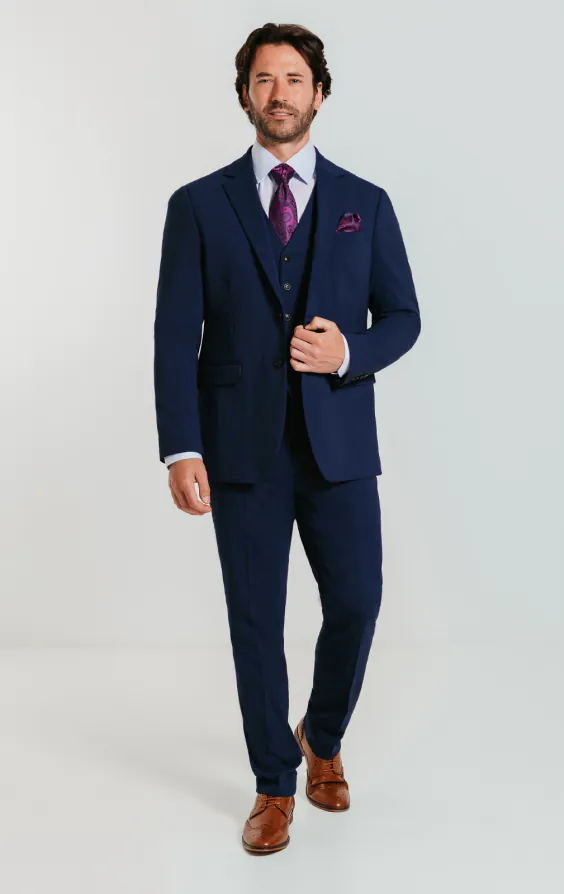 Blue Slim 3 Piece Suit - photo 1 Blue Slim 3 Piece Suit - photo 1