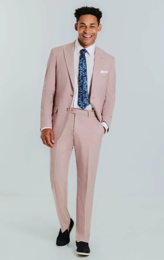 Dobell Dusty Pink Suit with Peak Lapel | Dobell Dobell Dusty Pink Suit with Peak Lapel | Dobell