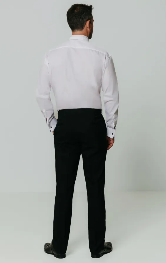 Wing Collar, Pique Front Tuxedo Shirt by Dobell - photo 4 Wing Collar, Pique Front Tuxedo Shirt by Dobell - photo 4