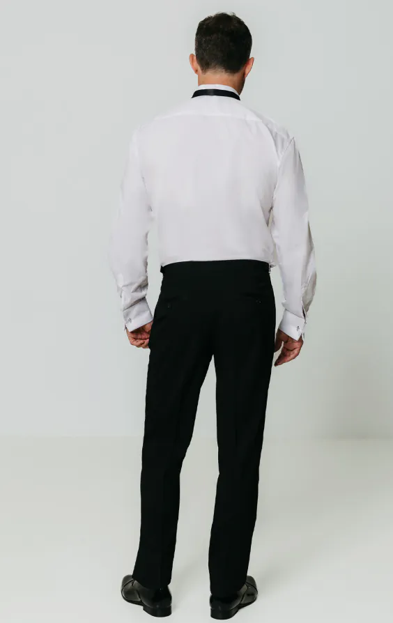 Wing Collar, Plain Front Tuxedo Shirt by Dobell - photo 4