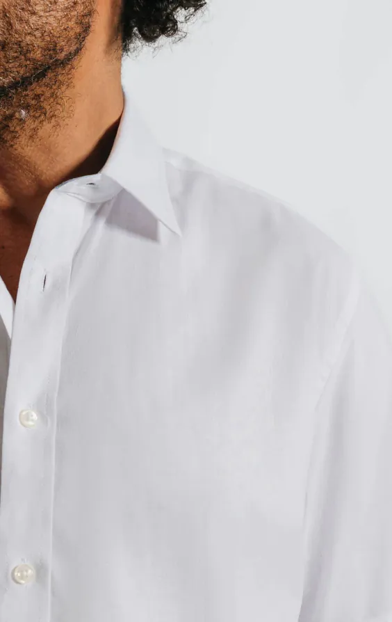 White Linen Short Sleeve Shirt - photo 1 White Linen Short Sleeve Shirt - photo 1