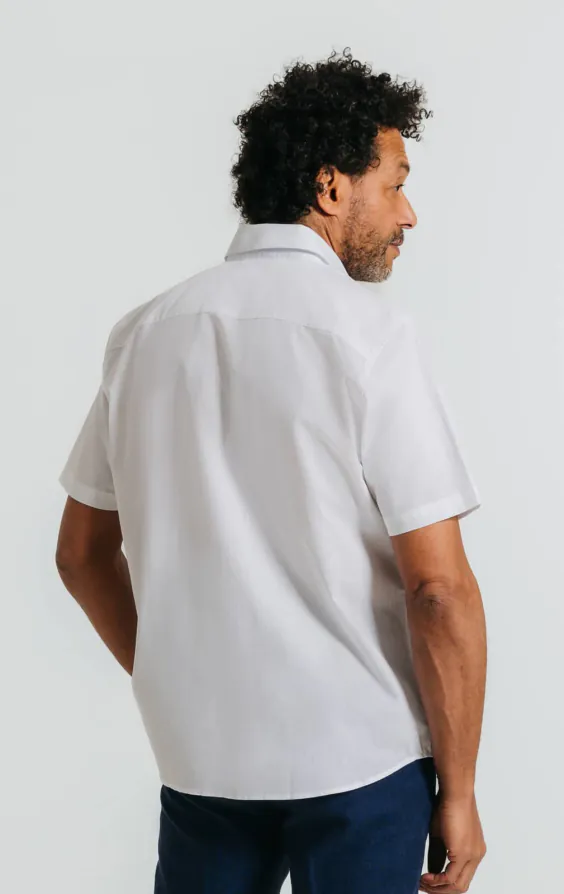 White Linen Short Sleeve Shirt - photo 2 White Linen Short Sleeve Shirt - photo 2