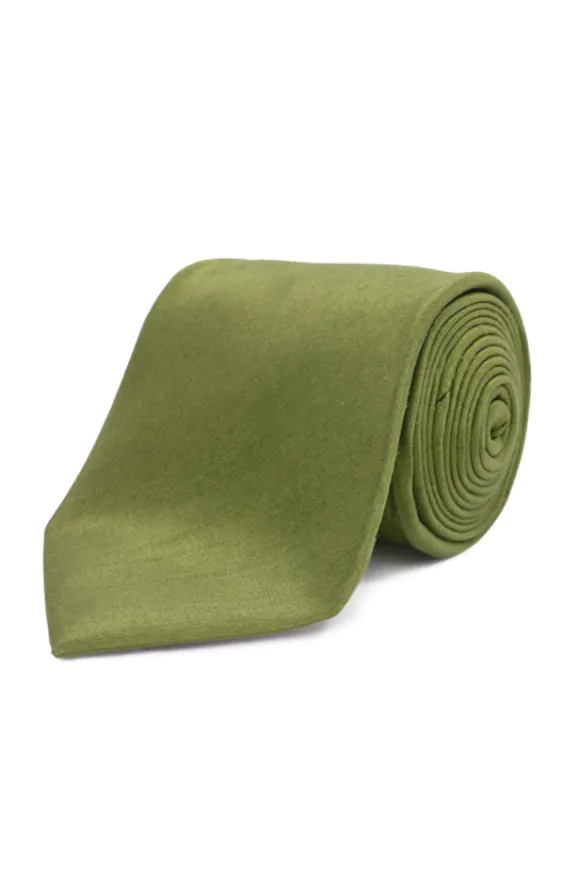 Green Dupion Necktie Green Dupion Necktie