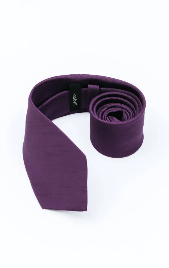 Dark Purple Dupion Necktie - photo 1 Dark Purple Dupion Necktie - photo 1