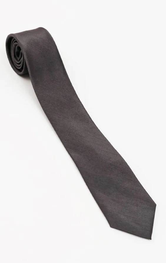 Dark Gray Dupion Necktie - photo 1 Dark Gray Dupion Necktie - photo 1