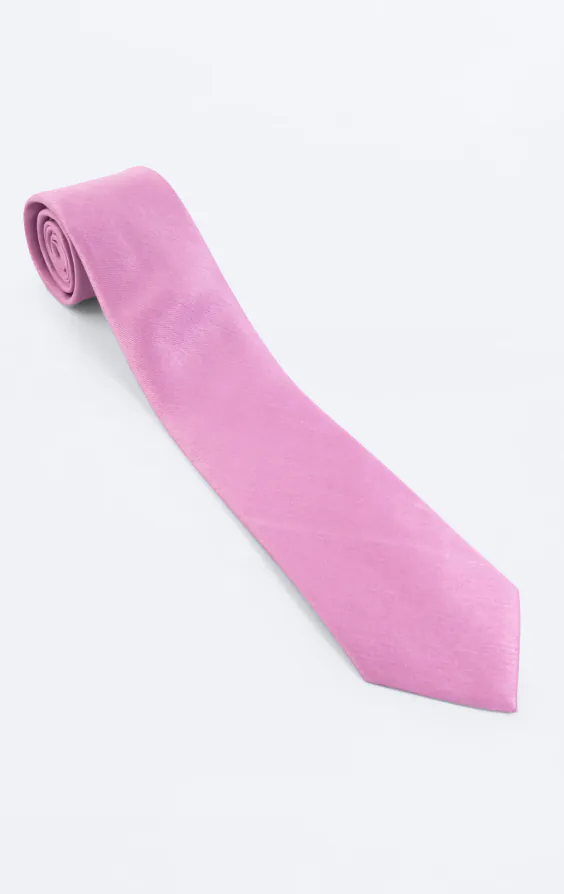 Pink Dupion Necktie - photo 2