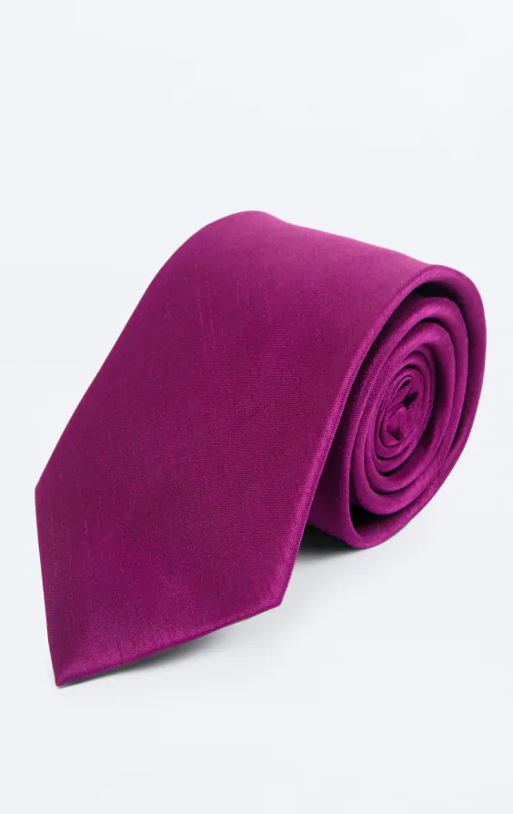 Purple Dupion Necktie Purple Dupion Necktie