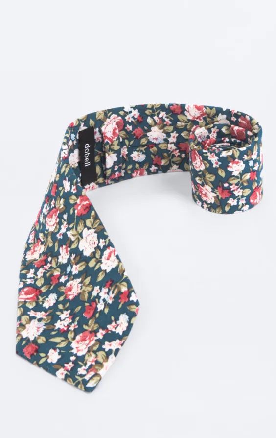 Green Multi Floral Necktie - photo 1 Green Multi Floral Necktie - photo 1