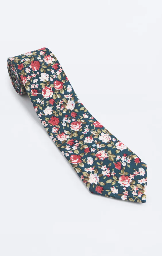 Green Multi Floral Necktie - photo 2 Green Multi Floral Necktie - photo 2