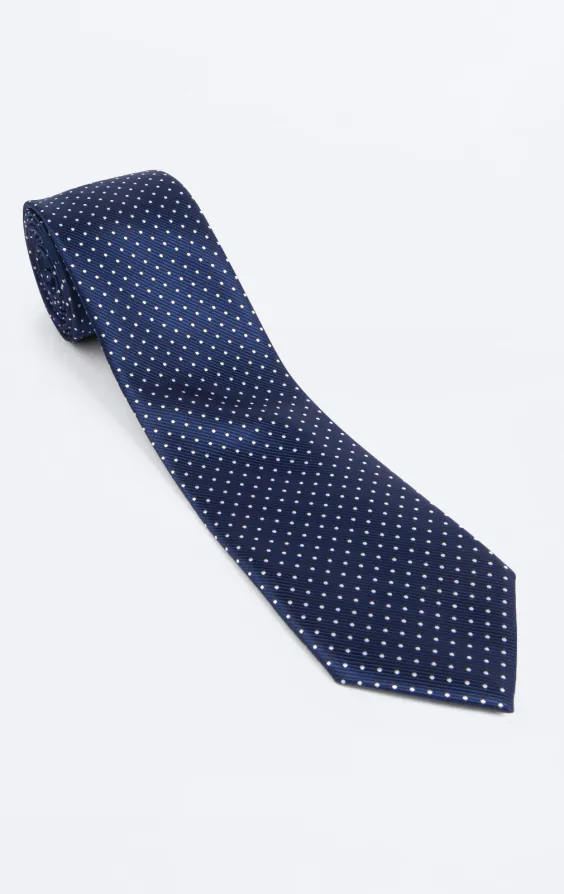 Blue with White Dot Necktie - photo 2