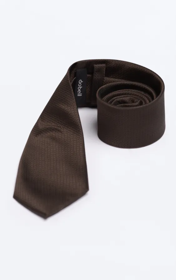 Brown Textured Necktie - photo 2