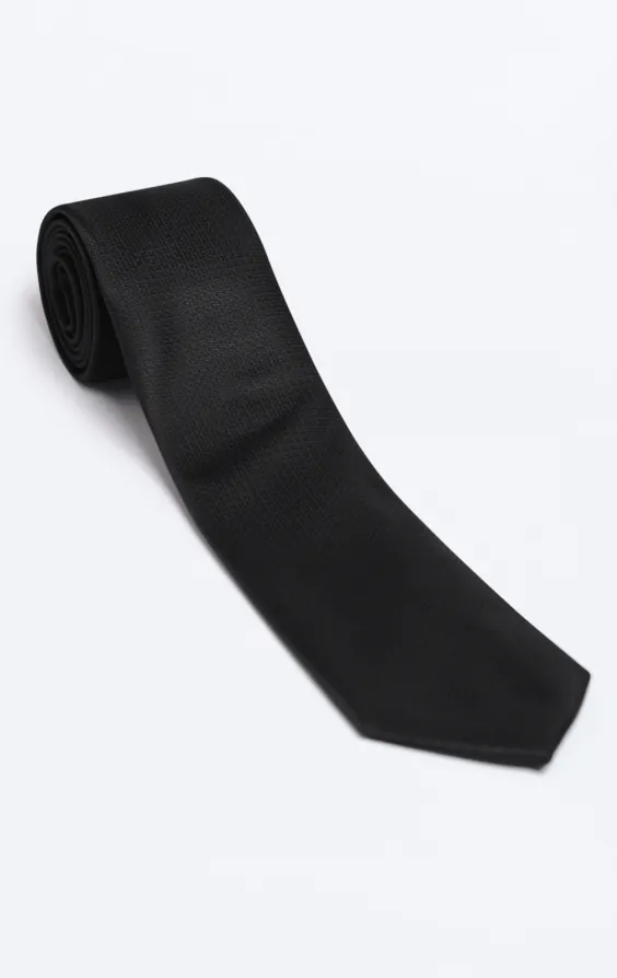 Black Textured Necktie - photo 2