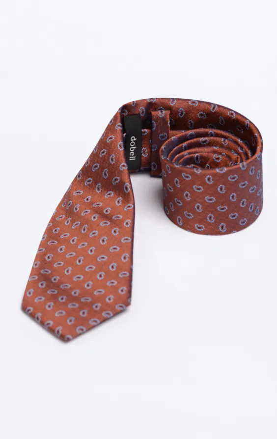 Rust Paisley Pattern Necktie - photo 1 Rust Paisley Pattern Necktie - photo 1