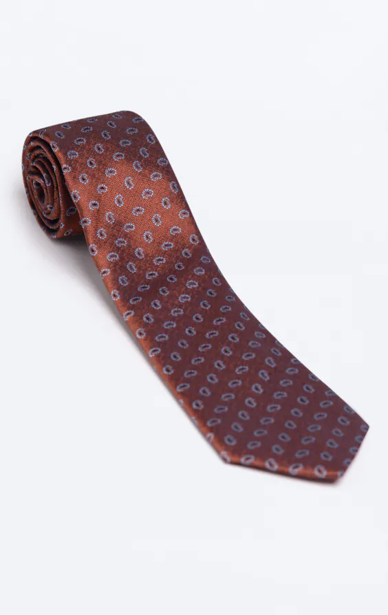 Rust Paisley Pattern Necktie - photo 2 Rust Paisley Pattern Necktie - photo 2