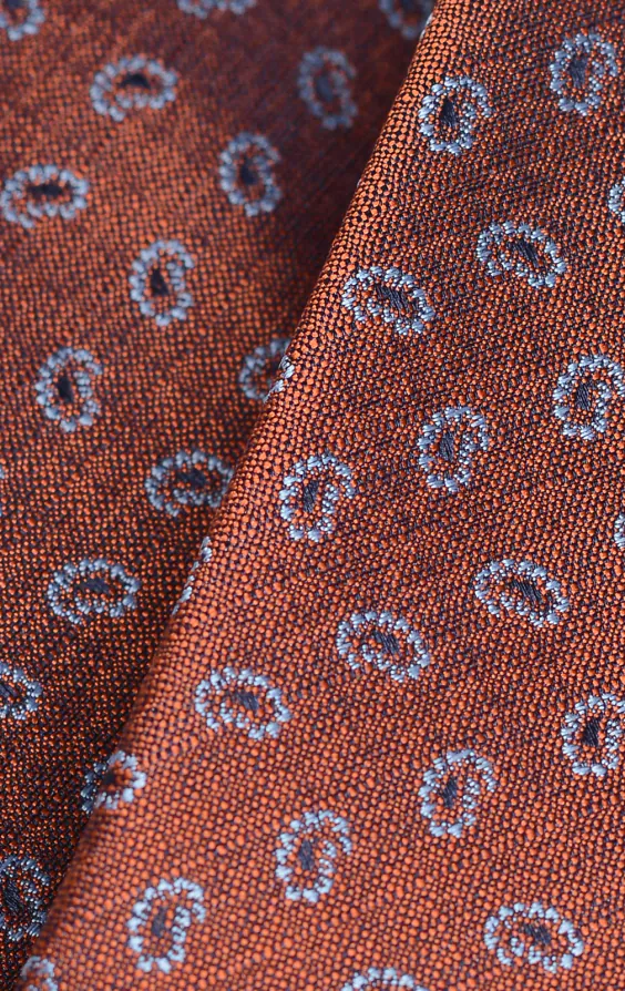 Rust Paisley Pattern Necktie - photo 3 Rust Paisley Pattern Necktie - photo 3