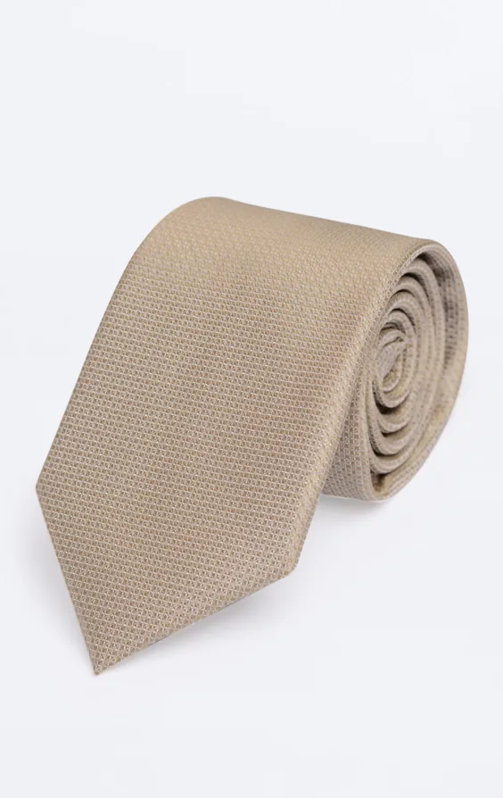 Taupe Textured Necktie Taupe Textured Necktie