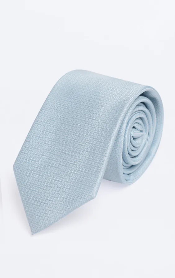 Light Blue Textured Necktie Light Blue Textured Necktie