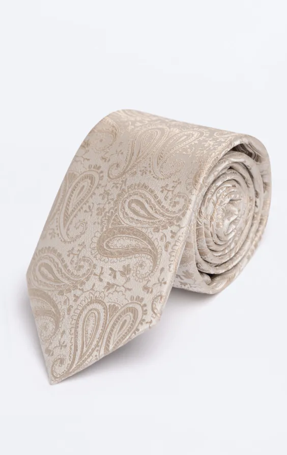 Champagne Paisley Necktie Champagne Paisley Necktie