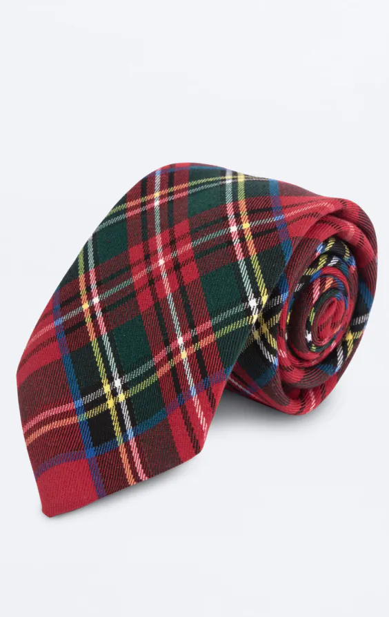 Red Tartan Necktie Red Tartan Necktie