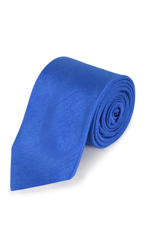 Royal Blue Dupion Necktie Royal Blue Dupion Necktie