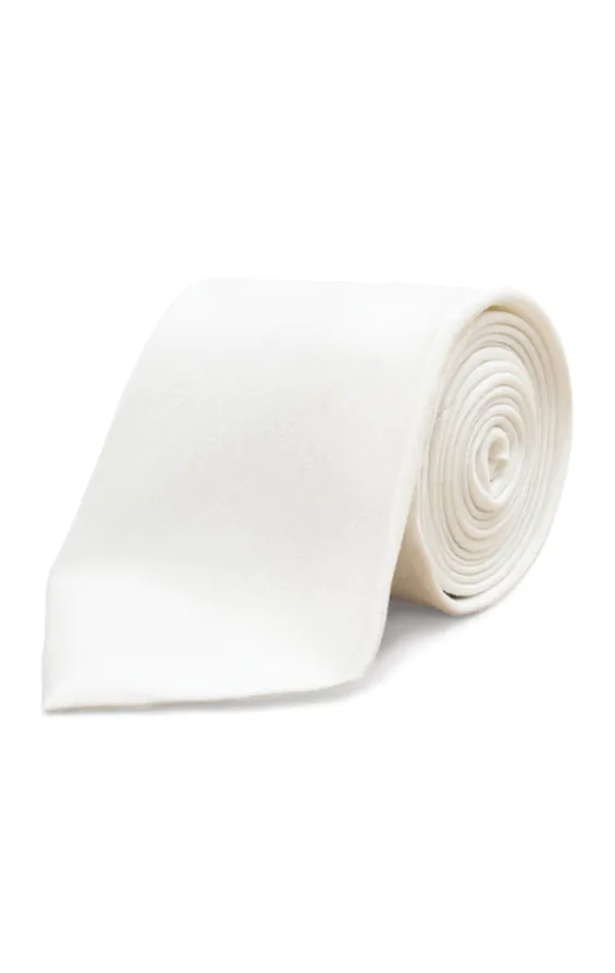 Ivory Dupion Necktie Ivory Dupion Necktie