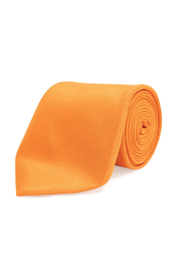 Orange Dupion Necktie