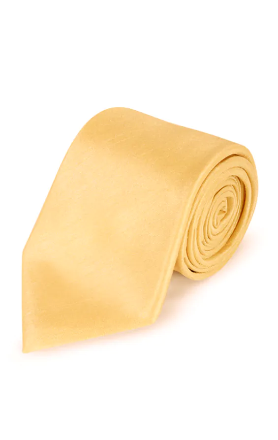 Dark Gold Dupion Necktie Dark Gold Dupion Necktie