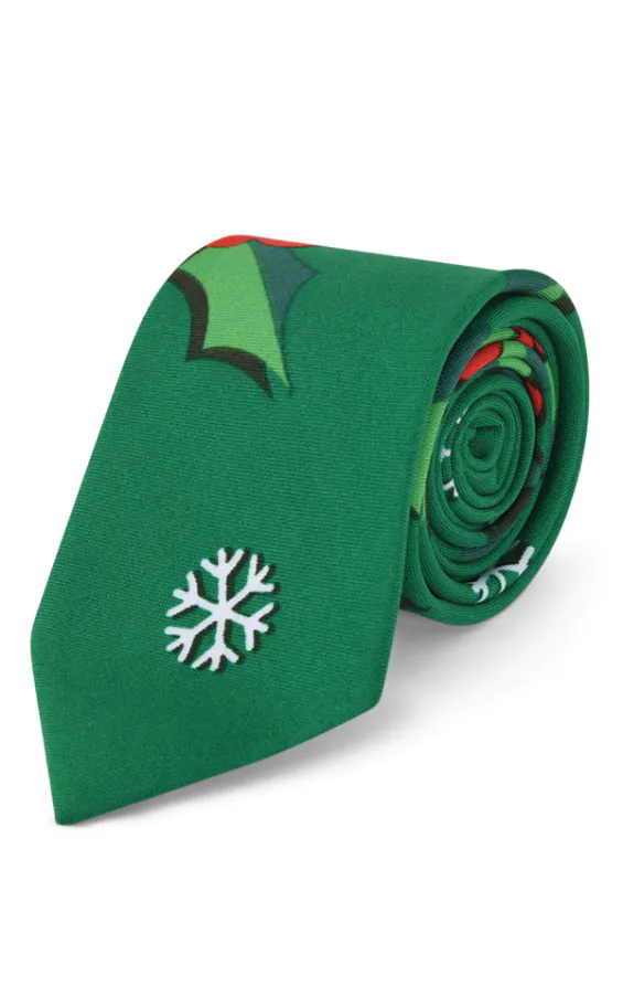 d/Spoke Christmas Holly-Days Necktie d/Spoke Christmas Holly-Days Necktie