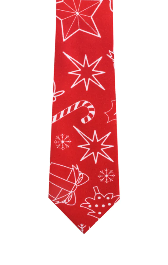 d/Spoke Red Christmas Necktie - photo 1 d/Spoke Red Christmas Necktie - photo 1