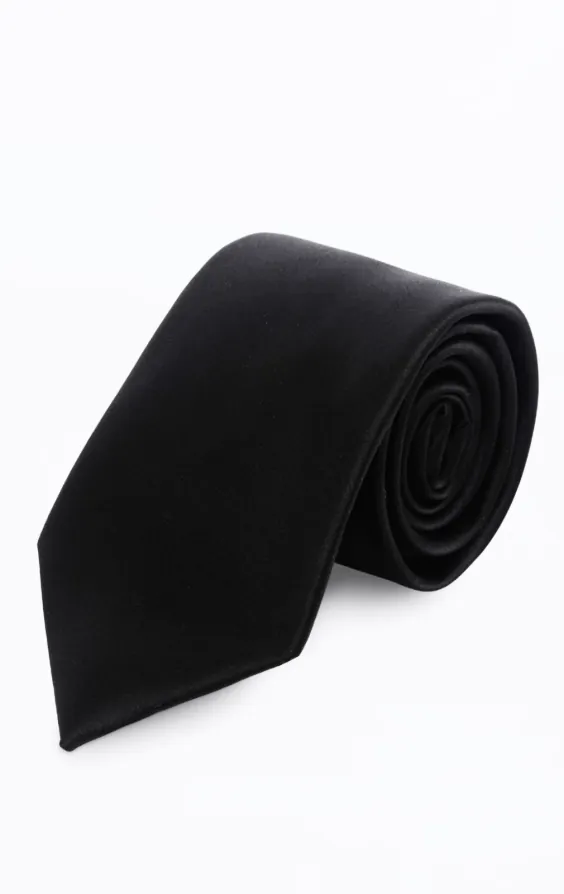 Black Poly Necktie
