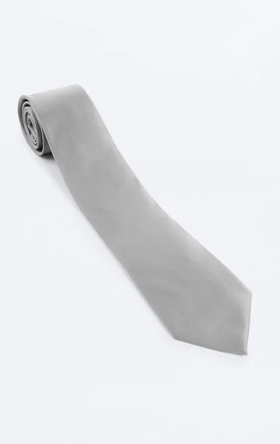 Silver Poly Necktie - photo 2