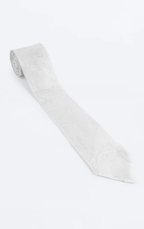 White Paisley Necktie - photo 2 White Paisley Necktie - photo 2