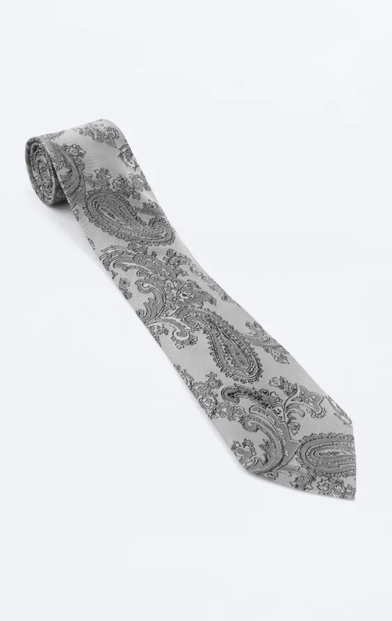 Gray Paisley Necktie - photo 2 Gray Paisley Necktie - photo 2