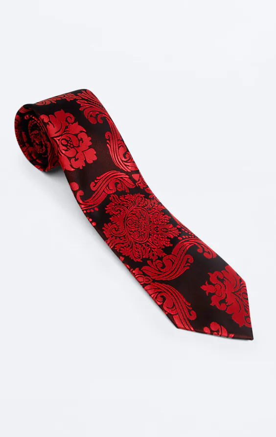 Red Victorian Jacquard Necktie - photo 2 Red Victorian Jacquard Necktie - photo 2