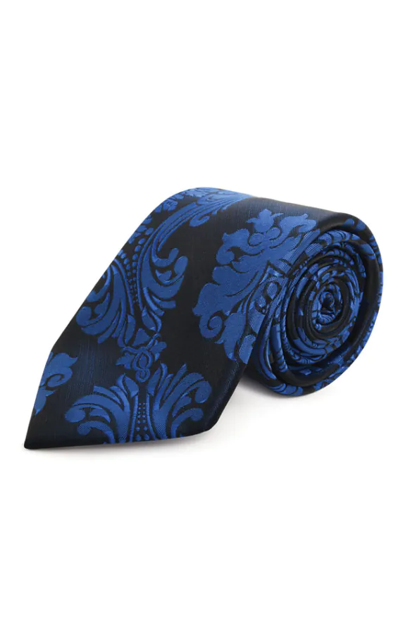 Blue Victorian Jacquard Necktie