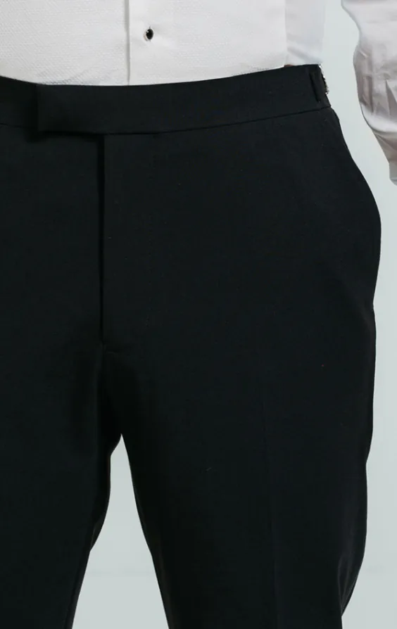 Navy Tuxedo Pants with Satin Stripe - photo 1