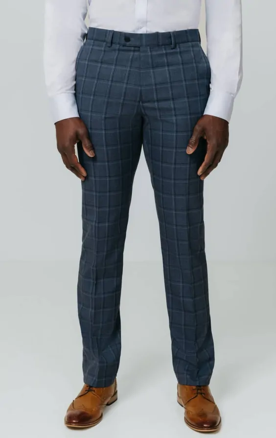 blue dress pants grey jacket Allure Men Savoy Light Blue Suit Jacket (Separates) 42L Modern main image 0