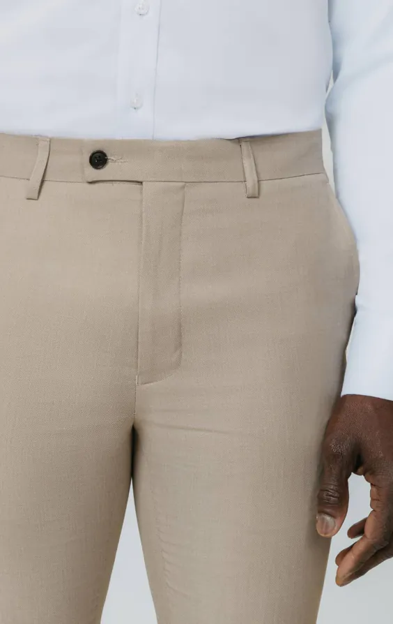 Stone Sharkskin Slim Fit Suit Pants - photo 1 Stone Sharkskin Slim Fit Suit Pants - photo 1
